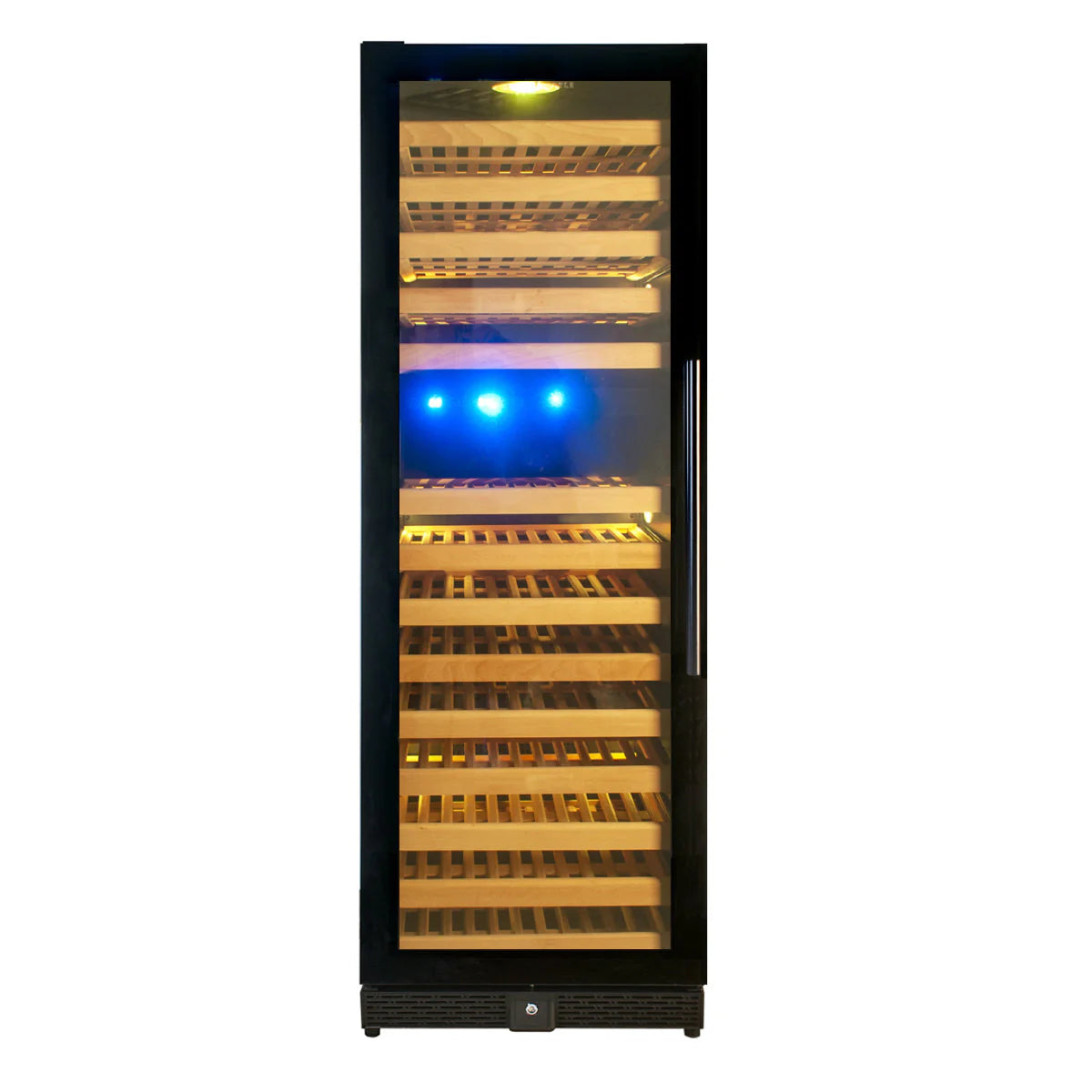KingsBottle Tall Large Wine Refrigerator With Glass Door With Stainless Steel Trim ﻿Beverage Fridge KBU170DX-SS LHH  KBU170DX-SS RHH