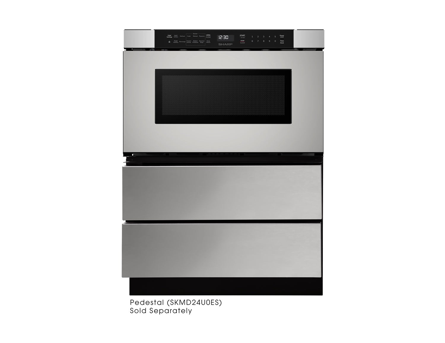 24 in. 1.2 cu. ft. Built-In Stainless Steel Microwave Drawer Oven (SMD2440JS)