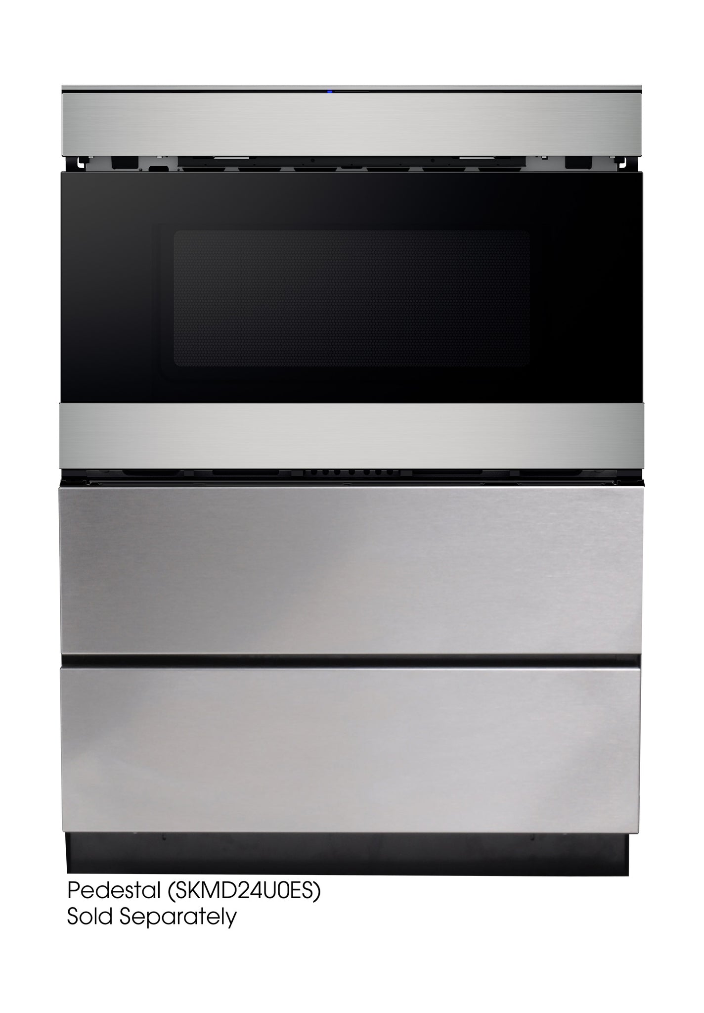 24 in. 1.2 cu. ft. 950W Sharp Stainless Steel Smart Easy Wave Open Microwave Drawer Oven (SMD2489ES)