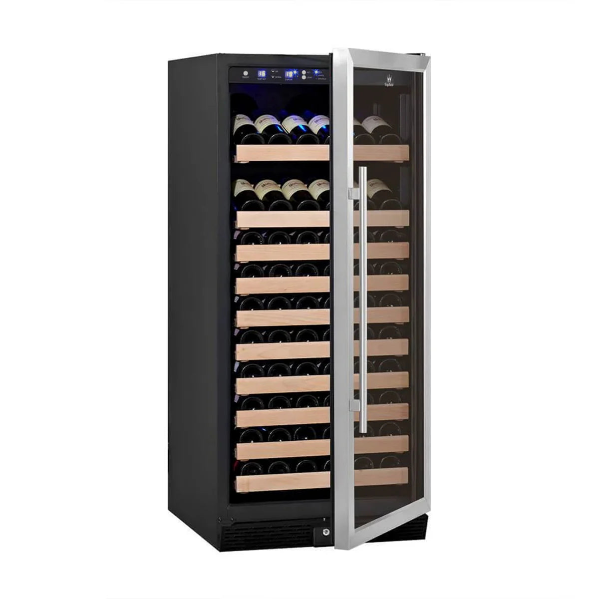 Kings Bottle 100 Bottle Kitchen Wine Refrigerator Freestanding Wine Refrigerator KBU100WX-SS LHH  KBU100WX-SS RHH