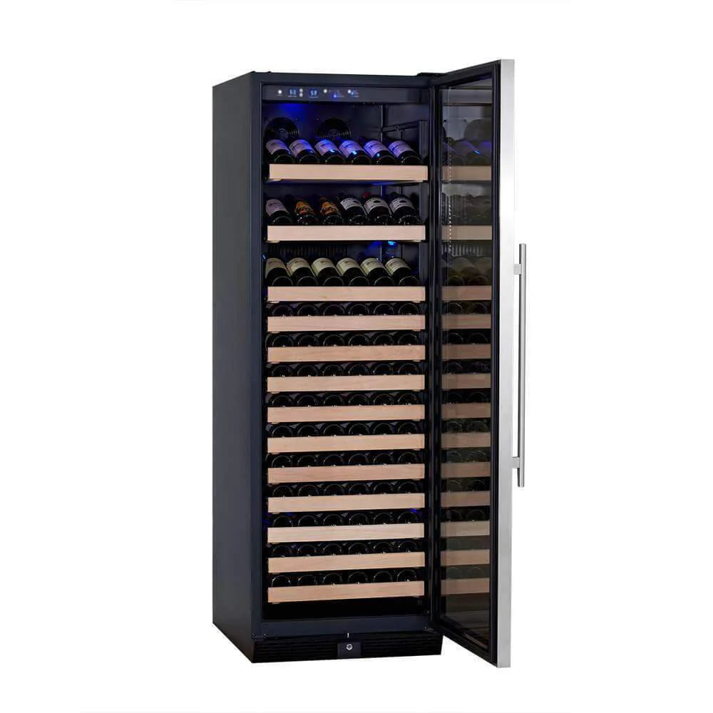 KingsBottle 166 Bottle Large Wine Cooler Refrigerator Drinks Cabinet Beverage Fridge KBU170WX-FG LHH KBU170WX-FG RHH KBU170WX-SS LHH  KBU170WX-SS RHH