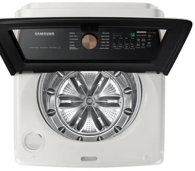 5.5 cu. ft. Extra-Large Capacity Smart Top Load Washer with Auto Dispense System in Ivory