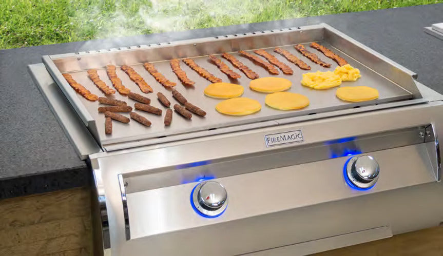 Fire Magic Echelon E660i Built-In Griddle w/ Black Glass Control Panel