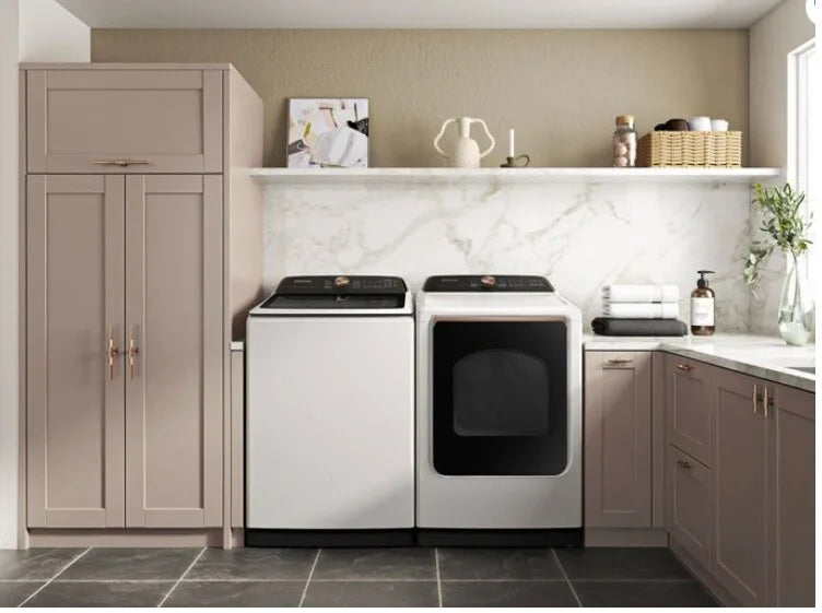 5.5 cu. ft. Extra-Large Capacity Smart Top Load Washer with Auto Dispense System in Ivory