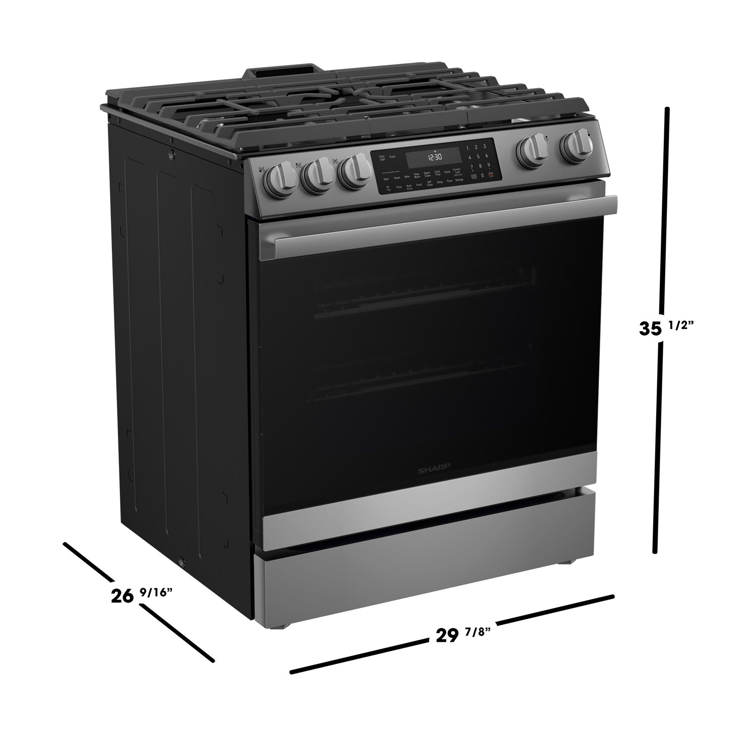 30 in. Gas Convection Slide-In Range with Air Fry (SSG3065JS)