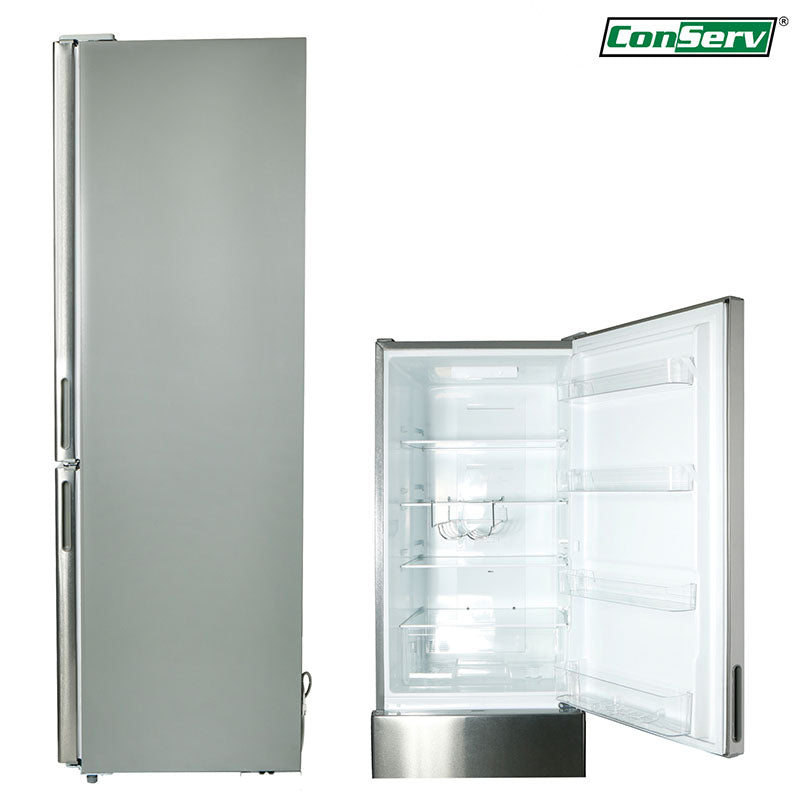 Equator Appliance Conserv 11cf Bottom Freezer Refrigerator 24in W/ WINE RACK Stainless 110V  refrigerator