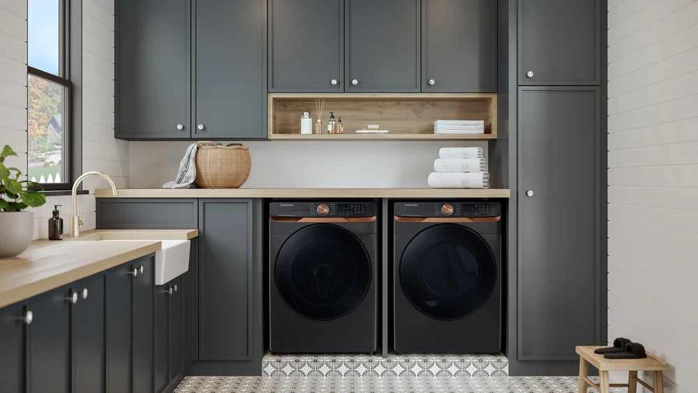 7.5 cu. ft. Smart Electric Dryer with Steam Sanitize+ and Sensor Dry in Brushed Black