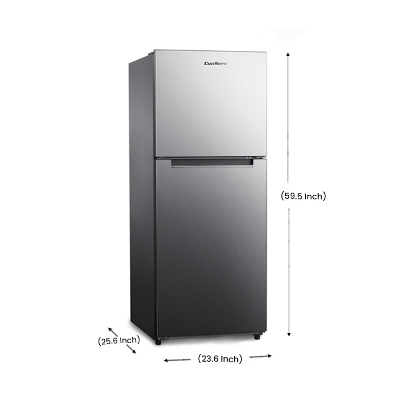 Equator Appliances Conserv 10 Cu.Ft Stainless Top Freezer Refrigerator Frost Free With Reversible Door MDRF 1010ESE  refrigerator