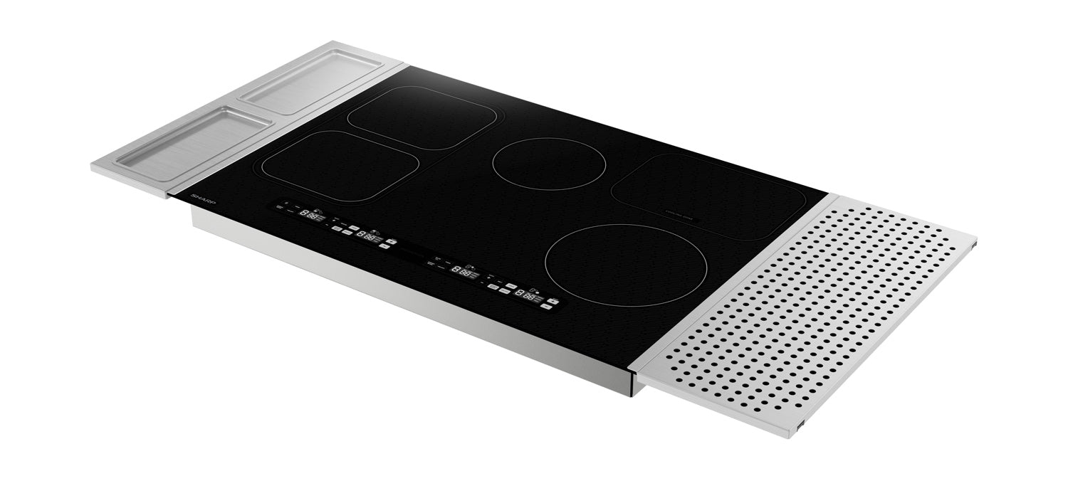 Sharp 30 in. Induction Cooktop with Side Accessories (SCH3043GB)