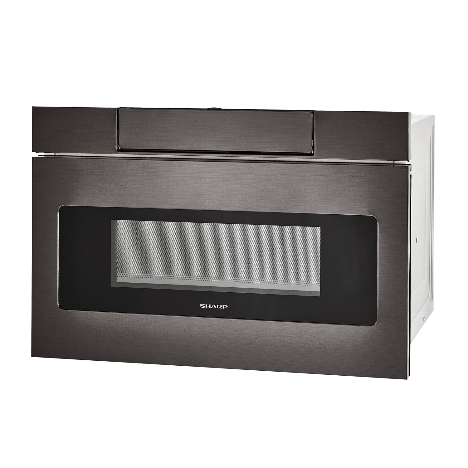 24 in. 1.2 cu. ft. 950W Sharp Black Stainless Steel Microwave Drawer Oven (SMD2470AH)