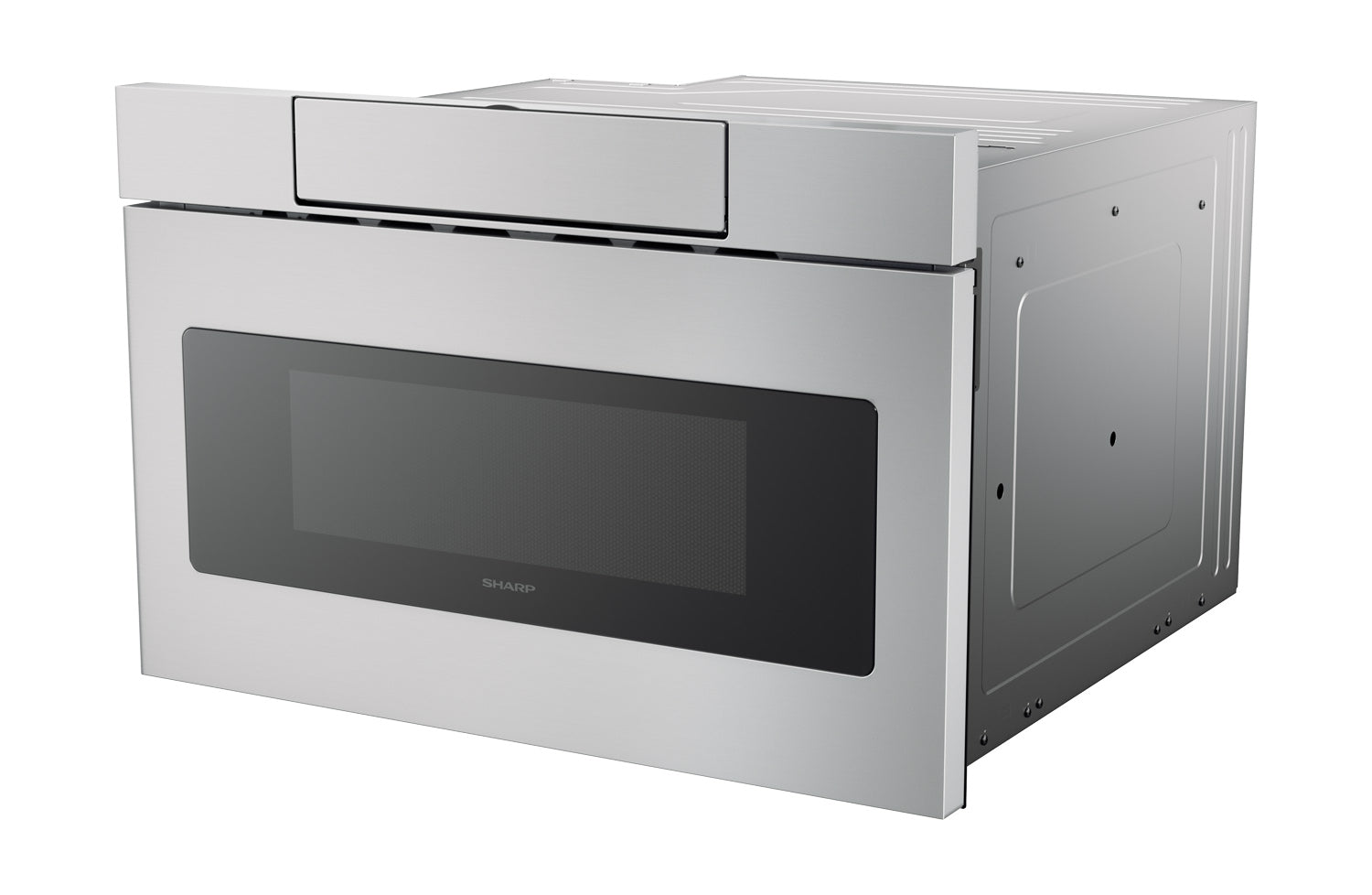 24 in. 1.2 cu. ft. 950W Sharp Stainless Steel Microwave Drawer Oven (SMD2470ASY)