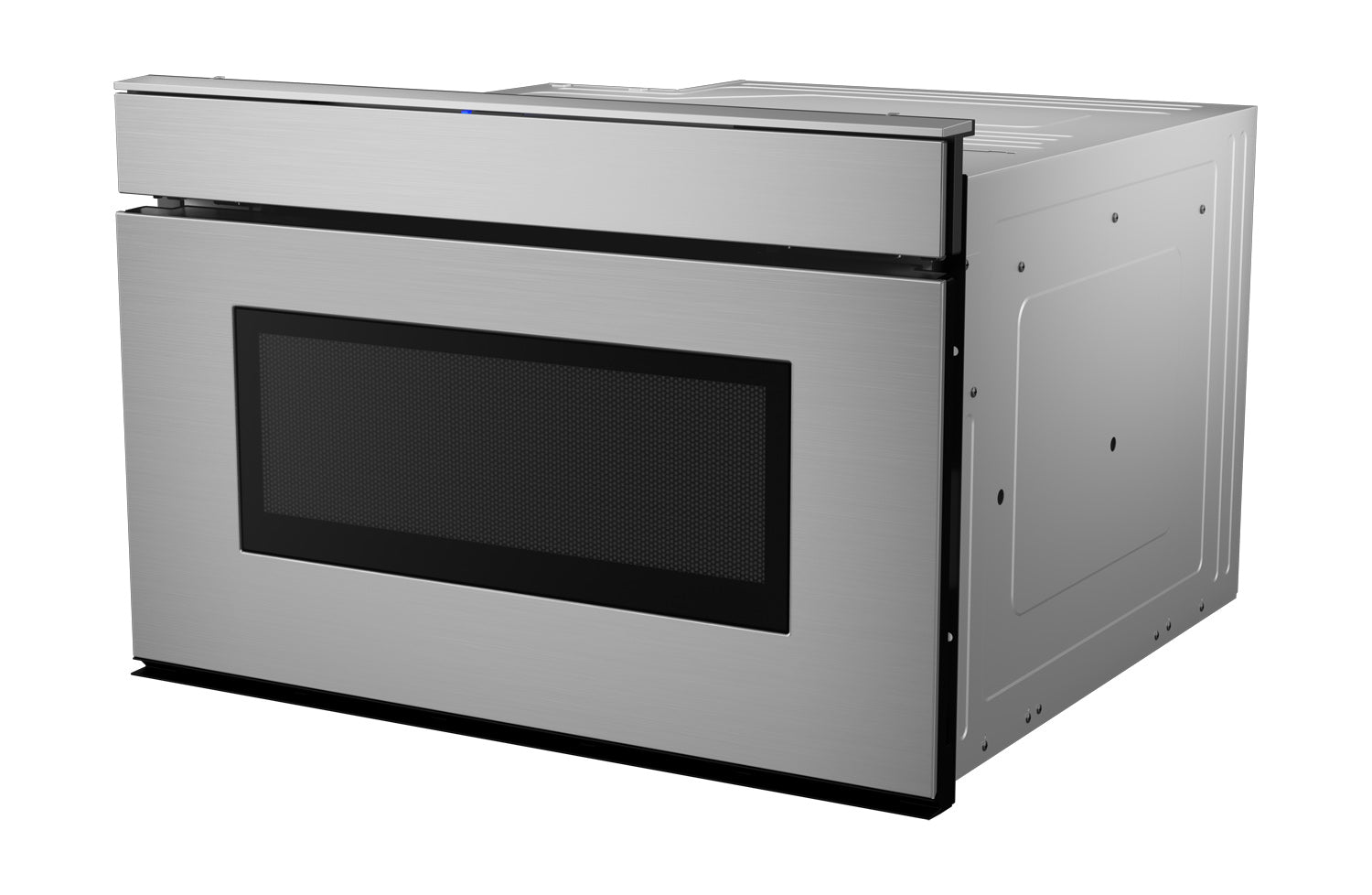 24 in. 1.2 cu. ft. 950W Sharp Stainless Steel Smart Easy Wave Open Microwave Drawer Oven (SMD2479JS)