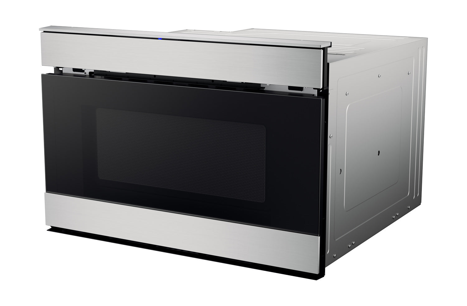 24 in. 1.2 cu. ft. 950W Sharp Stainless Steel Smart Easy Wave Open Microwave Drawer Oven (SMD2489ES)