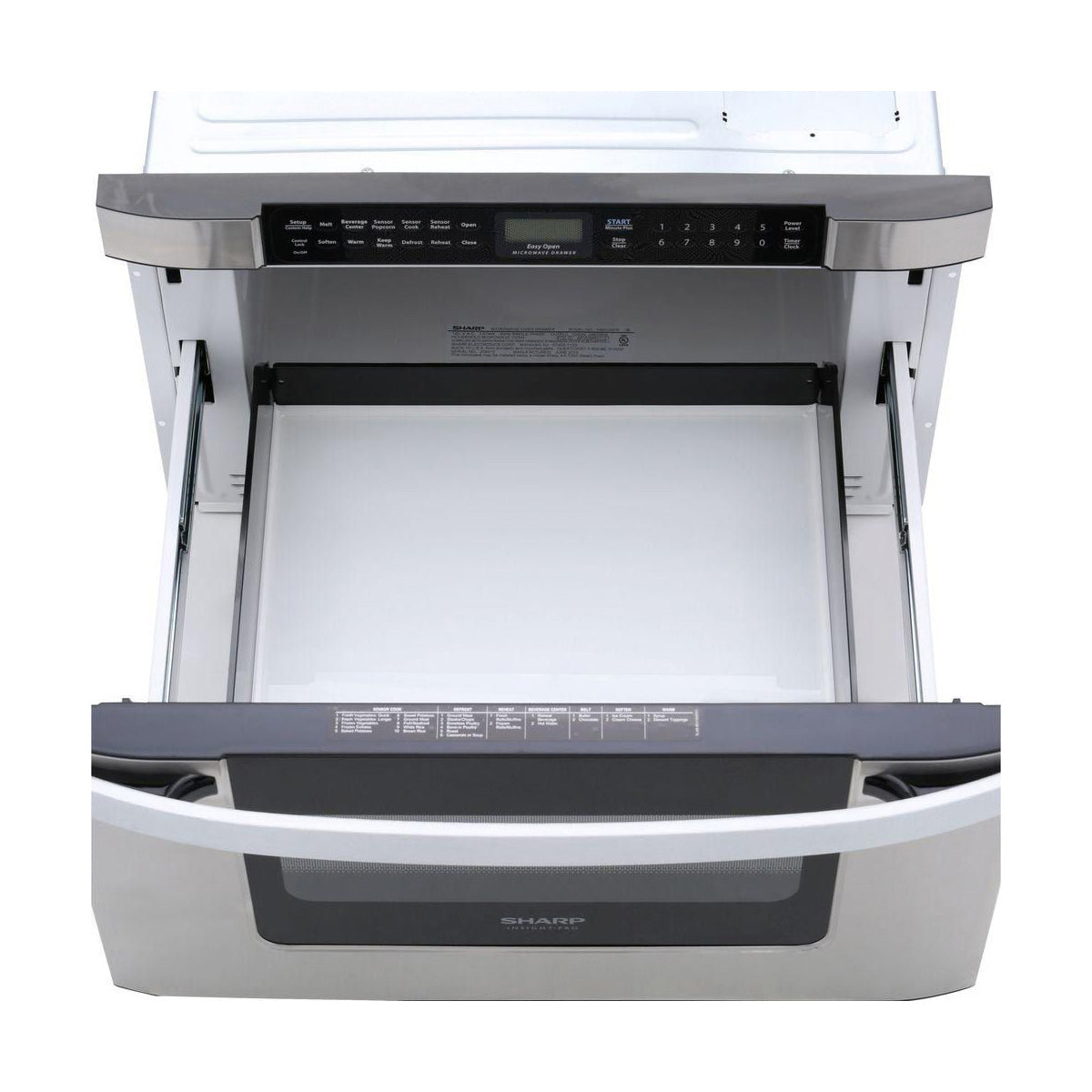 24 in. 1.2 cu. ft. 950W Sharp Easy Open Stainless Steel Microwave Drawer (KB6524PSY)