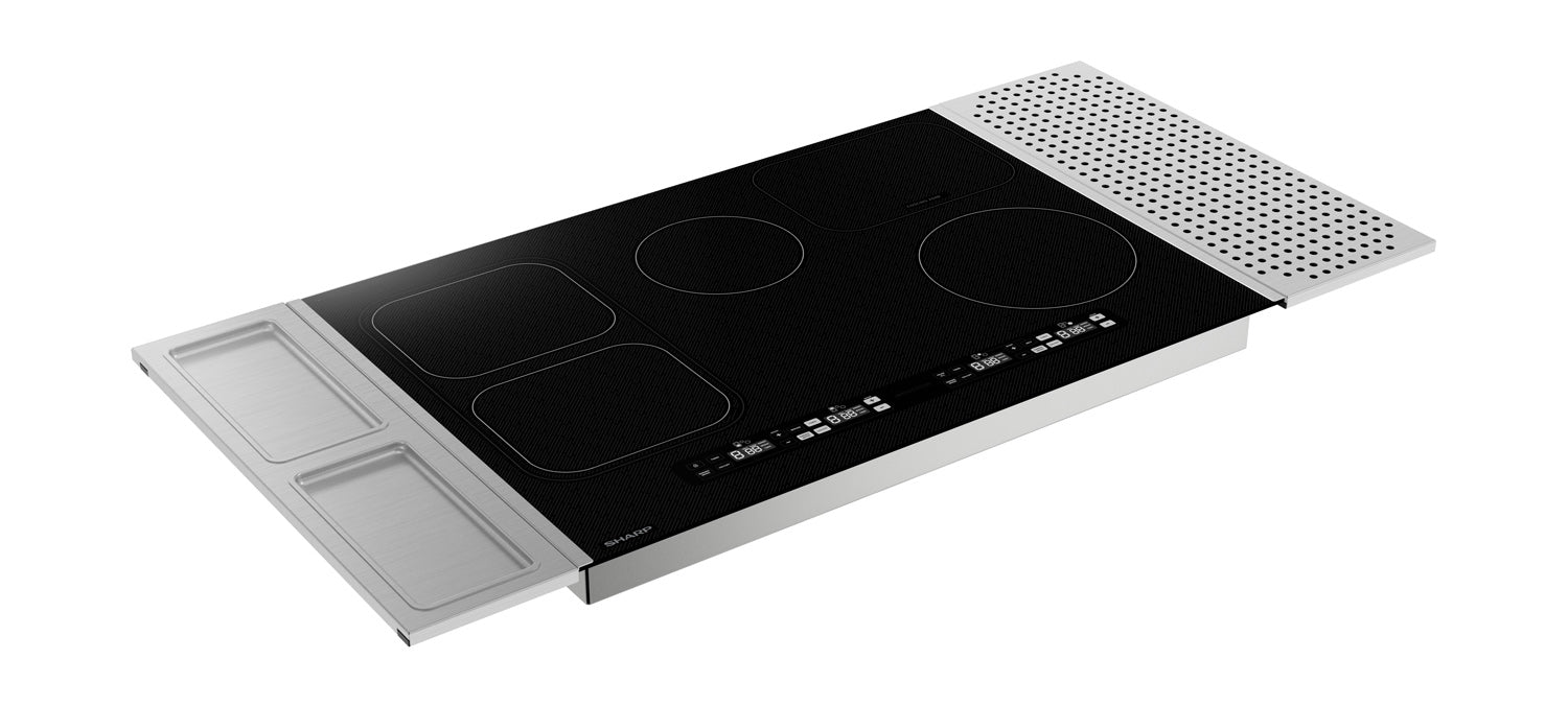 Sharp 30 in. Induction Cooktop with Side Accessories (SCH3043GB)
