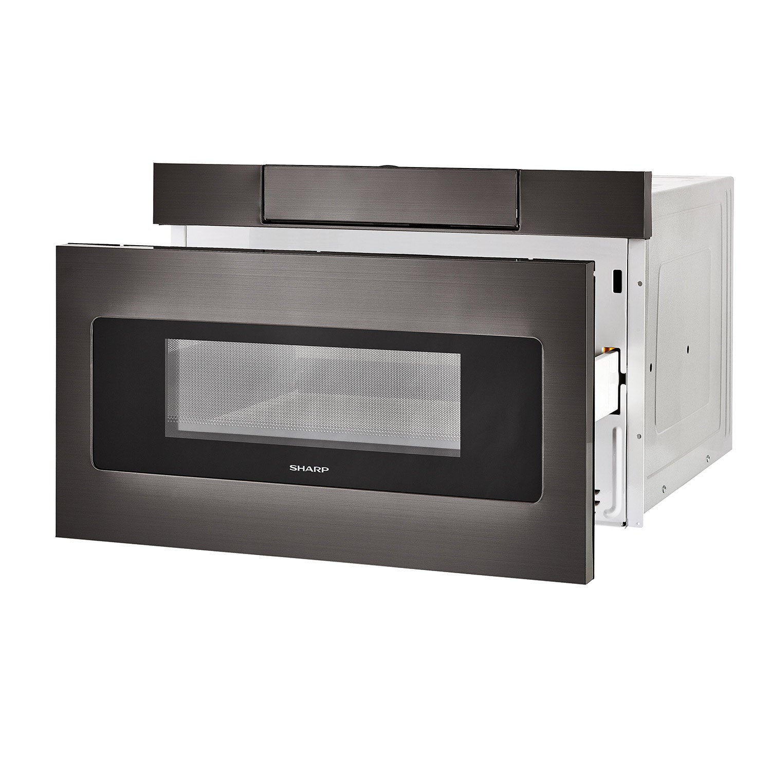 24 in. 1.2 cu. ft. 950W Sharp Black Stainless Steel Microwave Drawer Oven (SMD2470AH)