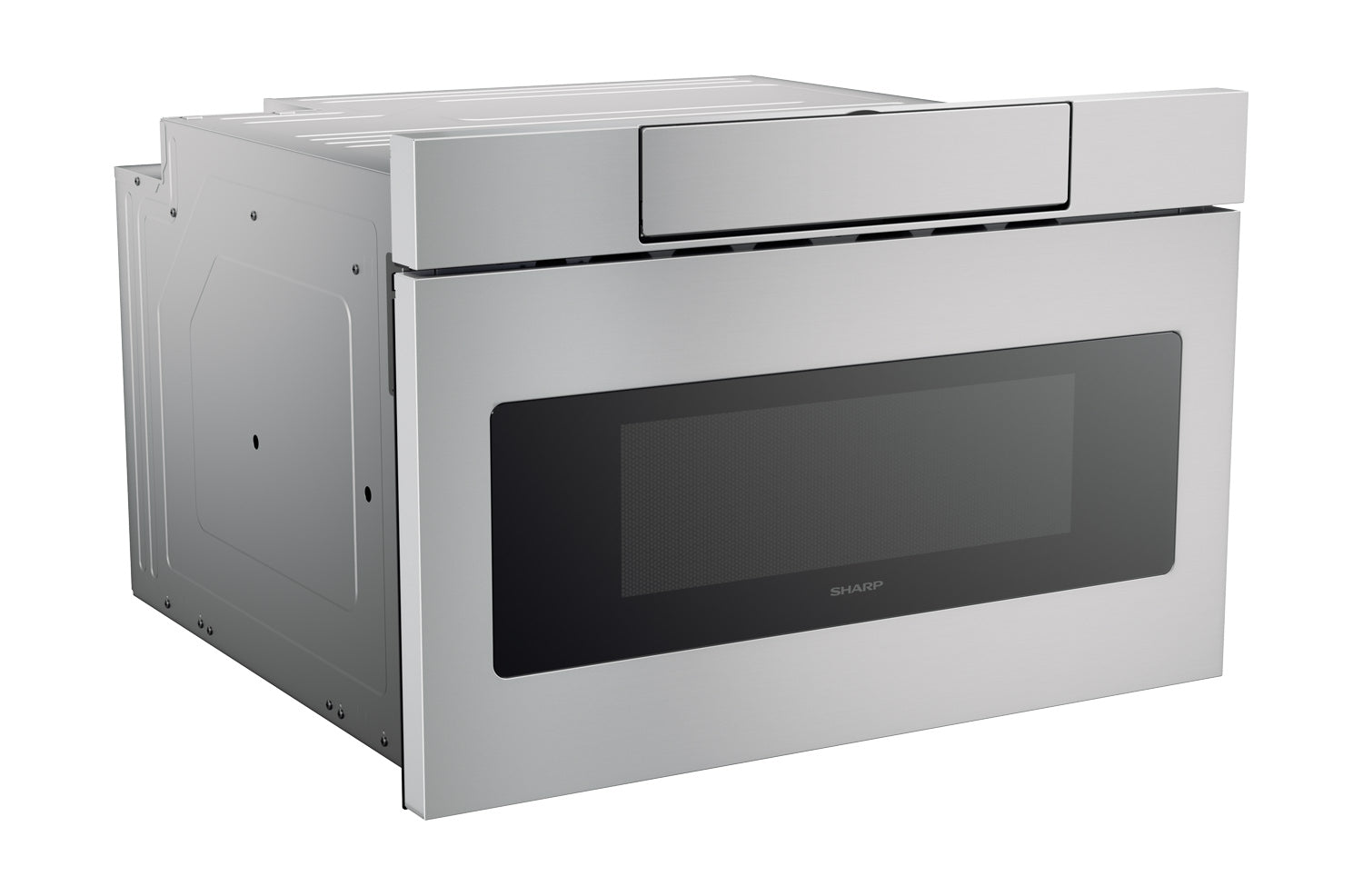 24 in. 1.2 cu. ft. 950W Sharp Stainless Steel Microwave Drawer Oven (SMD2470ASY)