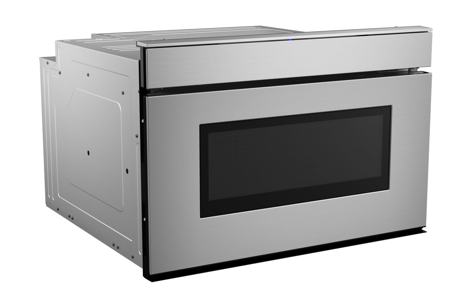 24 in. 1.2 cu. ft. 950W Sharp Stainless Steel Smart Easy Wave Open Microwave Drawer Oven (SMD2479JS)