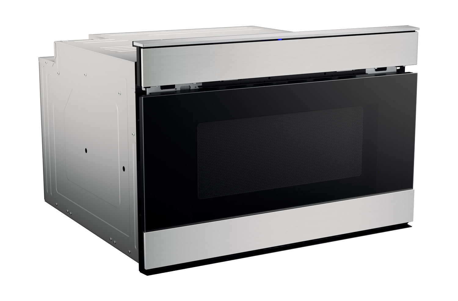 24 in. 1.2 cu. ft. 950W Sharp Stainless Steel Smart Easy Wave Open Microwave Drawer Oven (SMD2489ES)