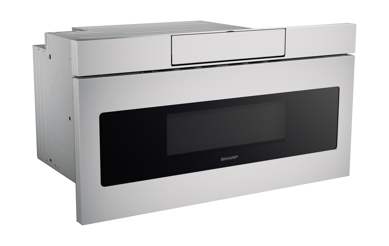30 in. 1.2 cu. ft. 950W Sharp Stainless Steel Microwave Drawer Oven (SMD3070ASY)