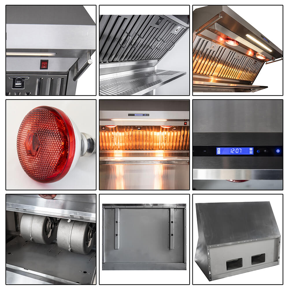 FORNO Savona – 36″ Wall Mount Range Hood with Baffle Filter & Back Splash