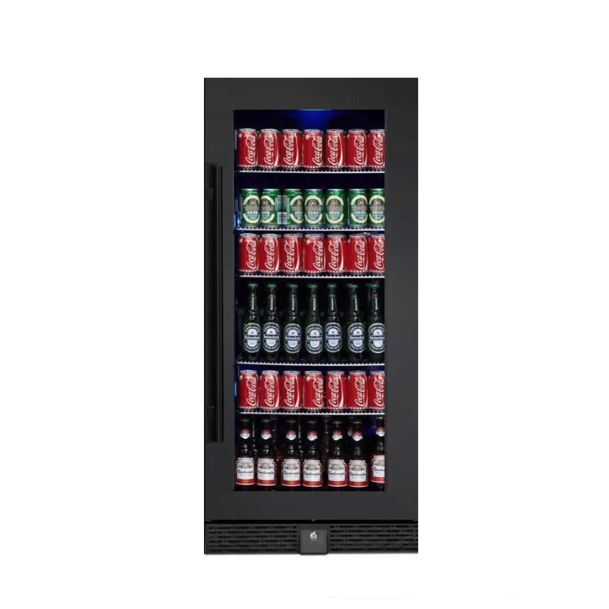KingsBottle 56" Tall Beverage Fridge Center Freestanding Beverage Fridge KBU100BX-SS LHH KBU100BX-SS RHH