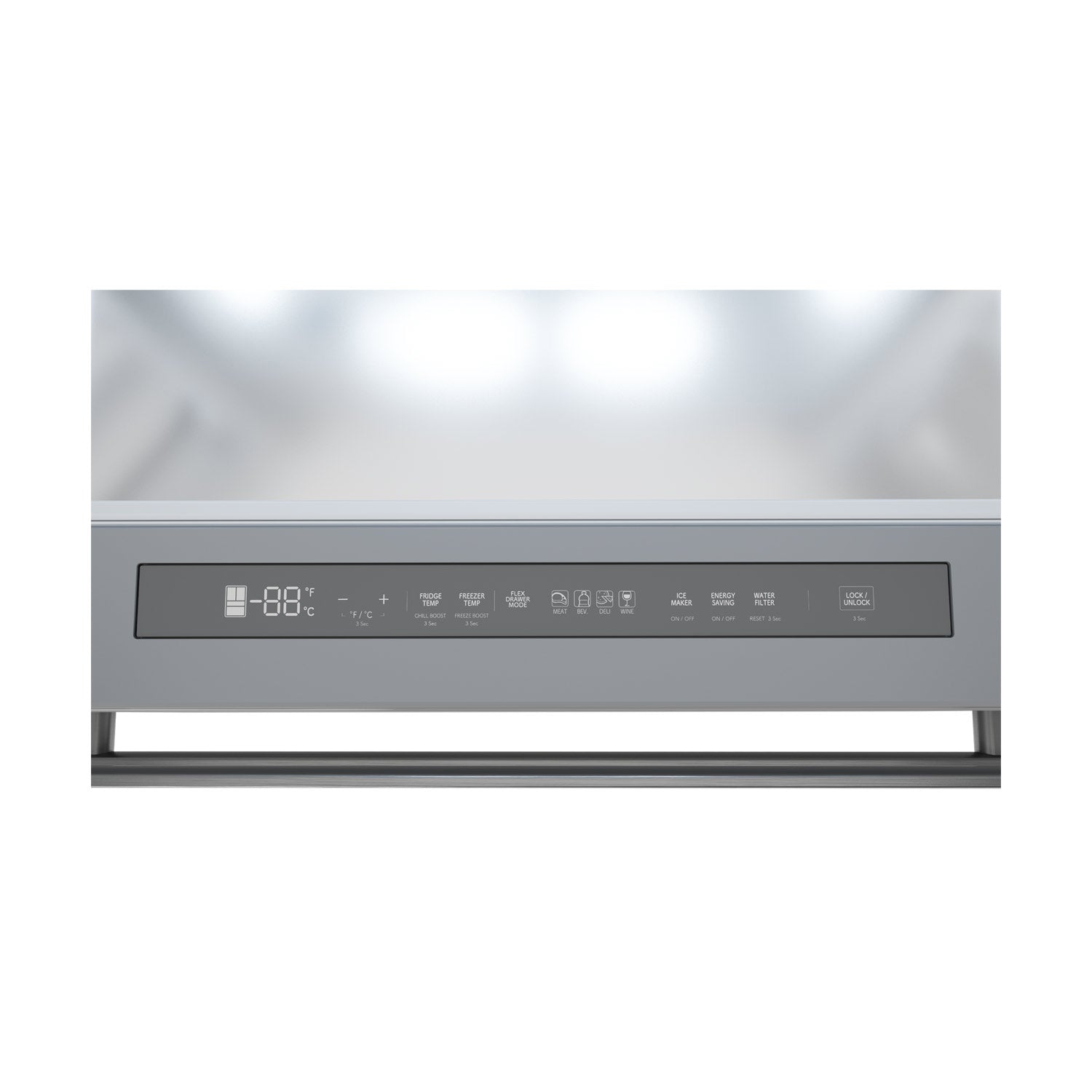 Sharp French 4-Door Counter-Depth Refrigerator with Water Dispenser (SJG2254FS)