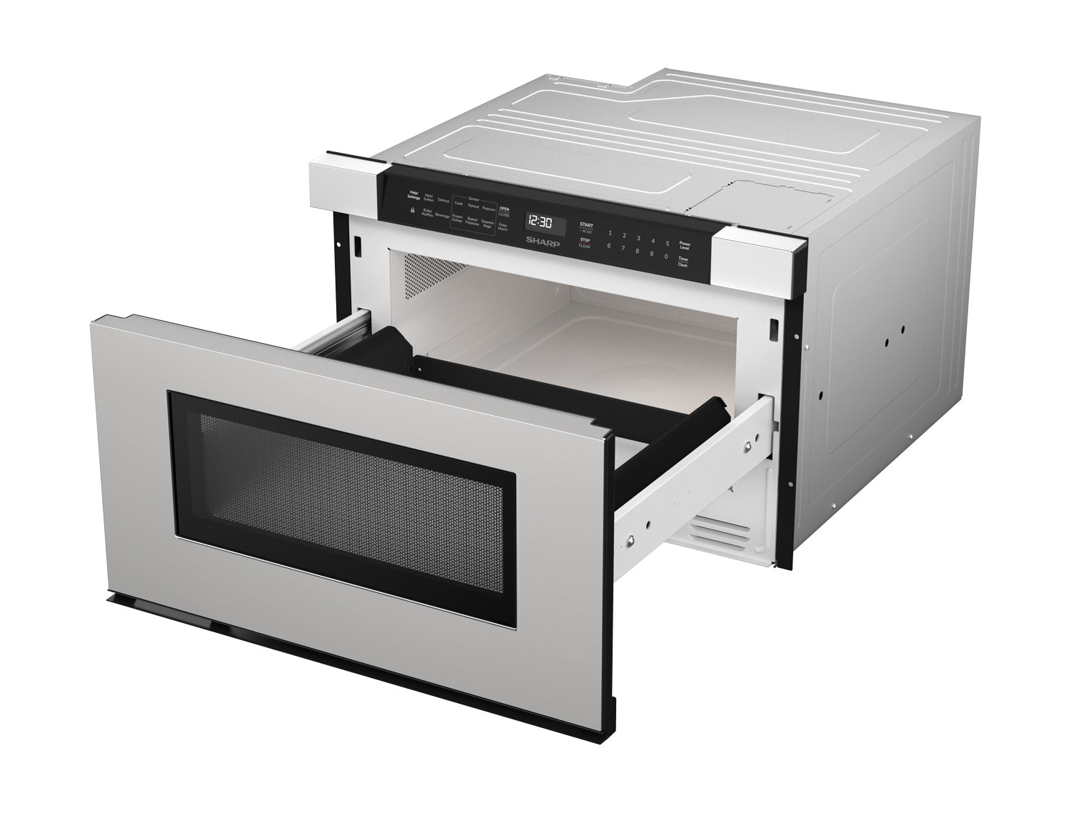 24 in. 1.2 cu. ft. Built-In Stainless Steel Microwave Drawer Oven (SMD2440JS)