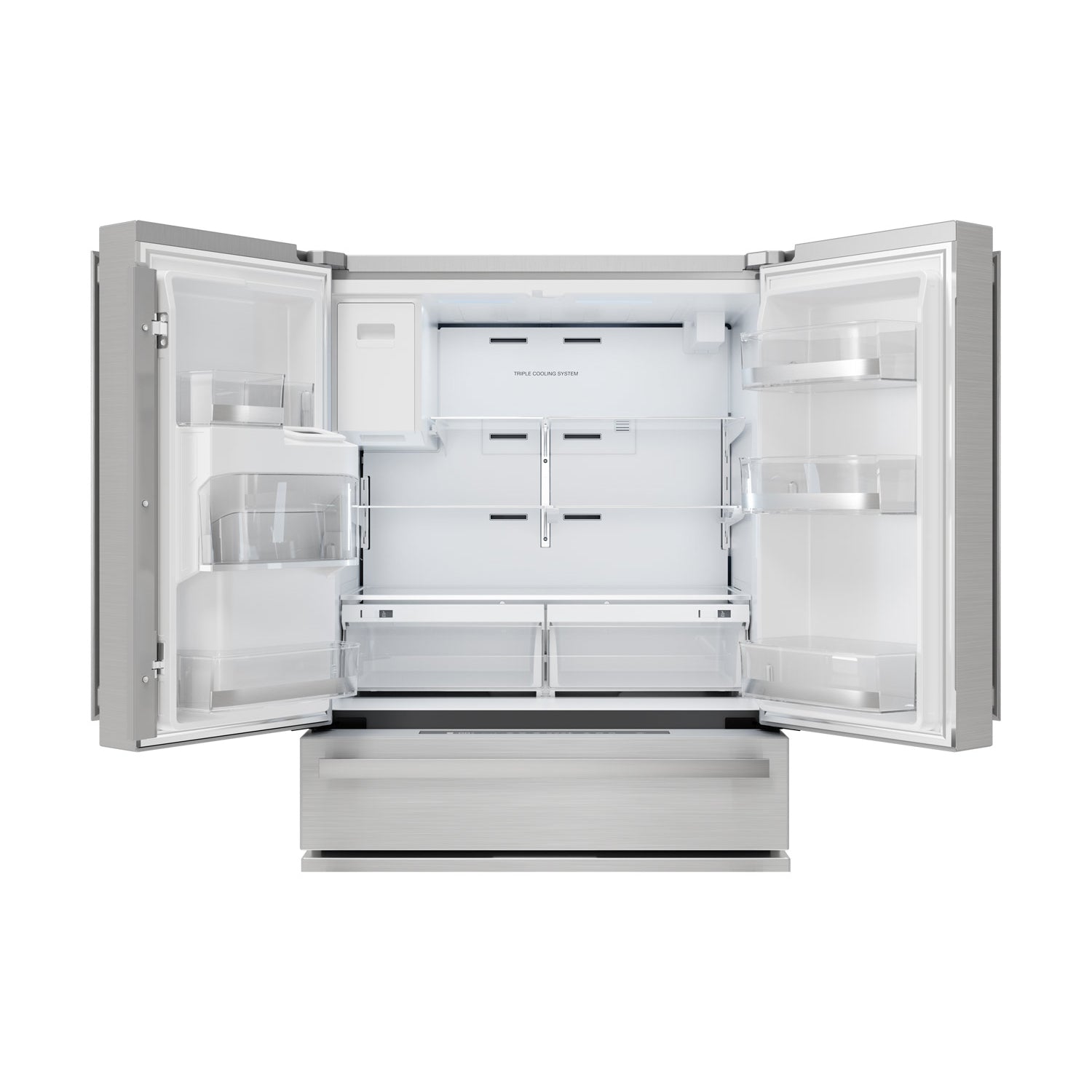 Sharp French 4-Door Counter-Depth Refrigerator with Water Dispenser (SJG2254FS)