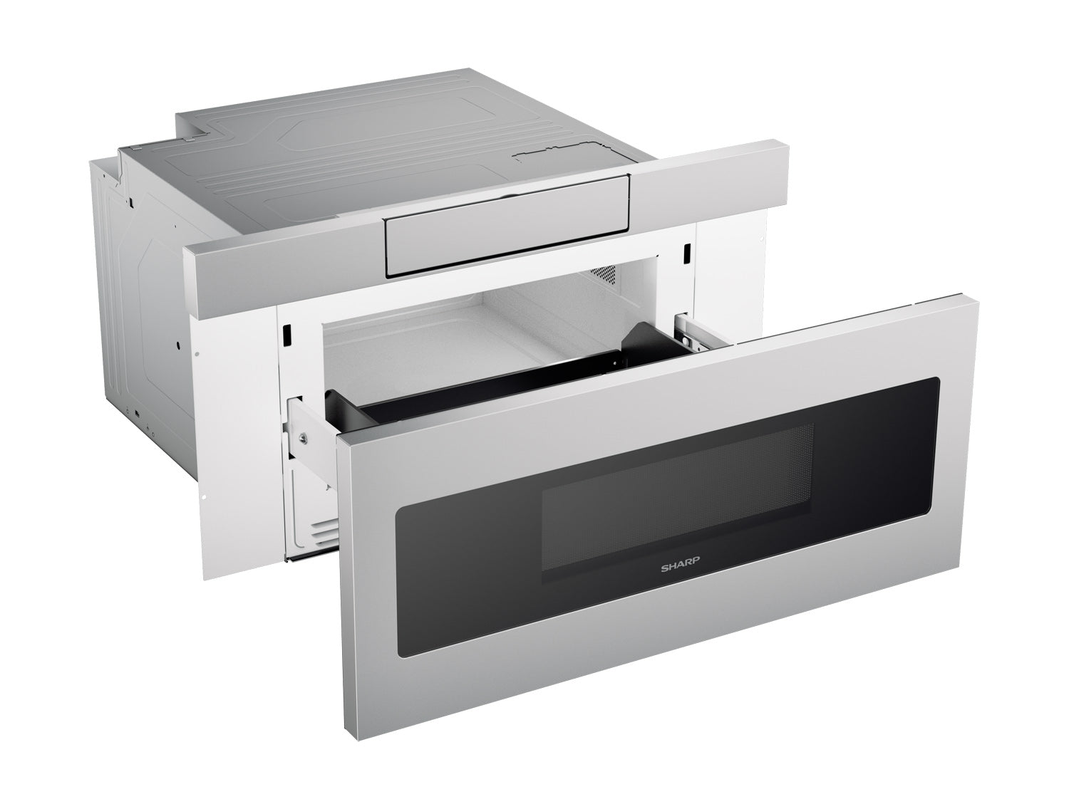 30 in. 1.2 cu. ft. 950W Sharp Stainless Steel Microwave Drawer Oven (SMD3070ASY)