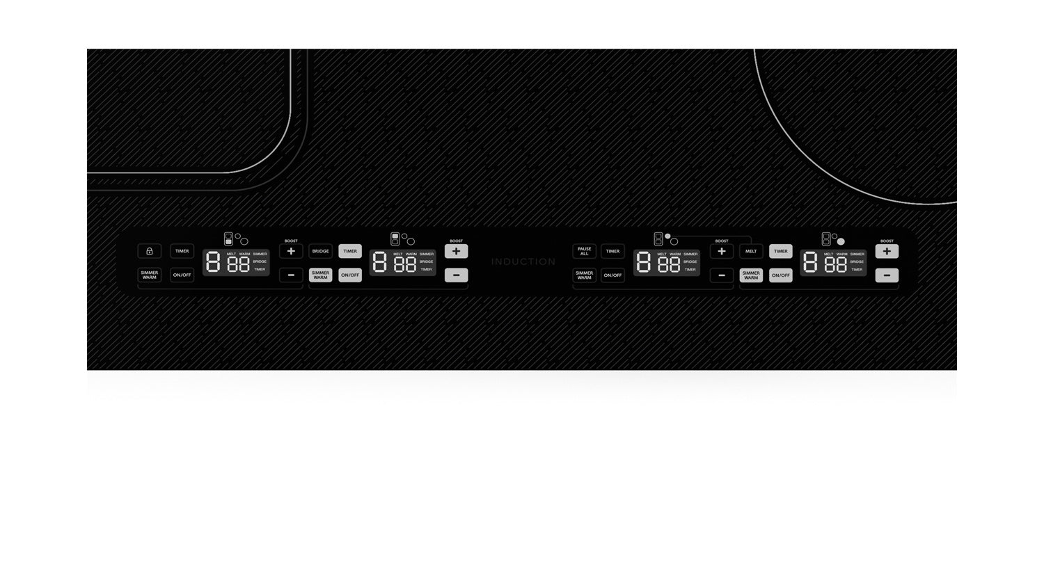 Sharp 30 in. Induction Cooktop with Side Accessories (SCH3043GB)