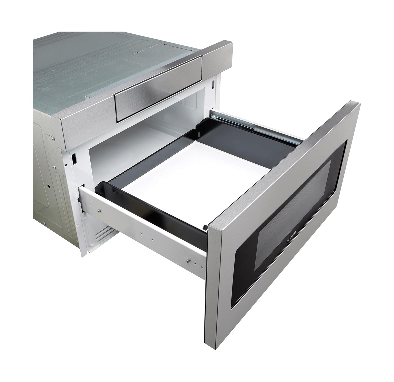 30 in. 1.2 cu. ft. 950W Sharp Stainless Steel Microwave Drawer Oven (SMD3070ASY)