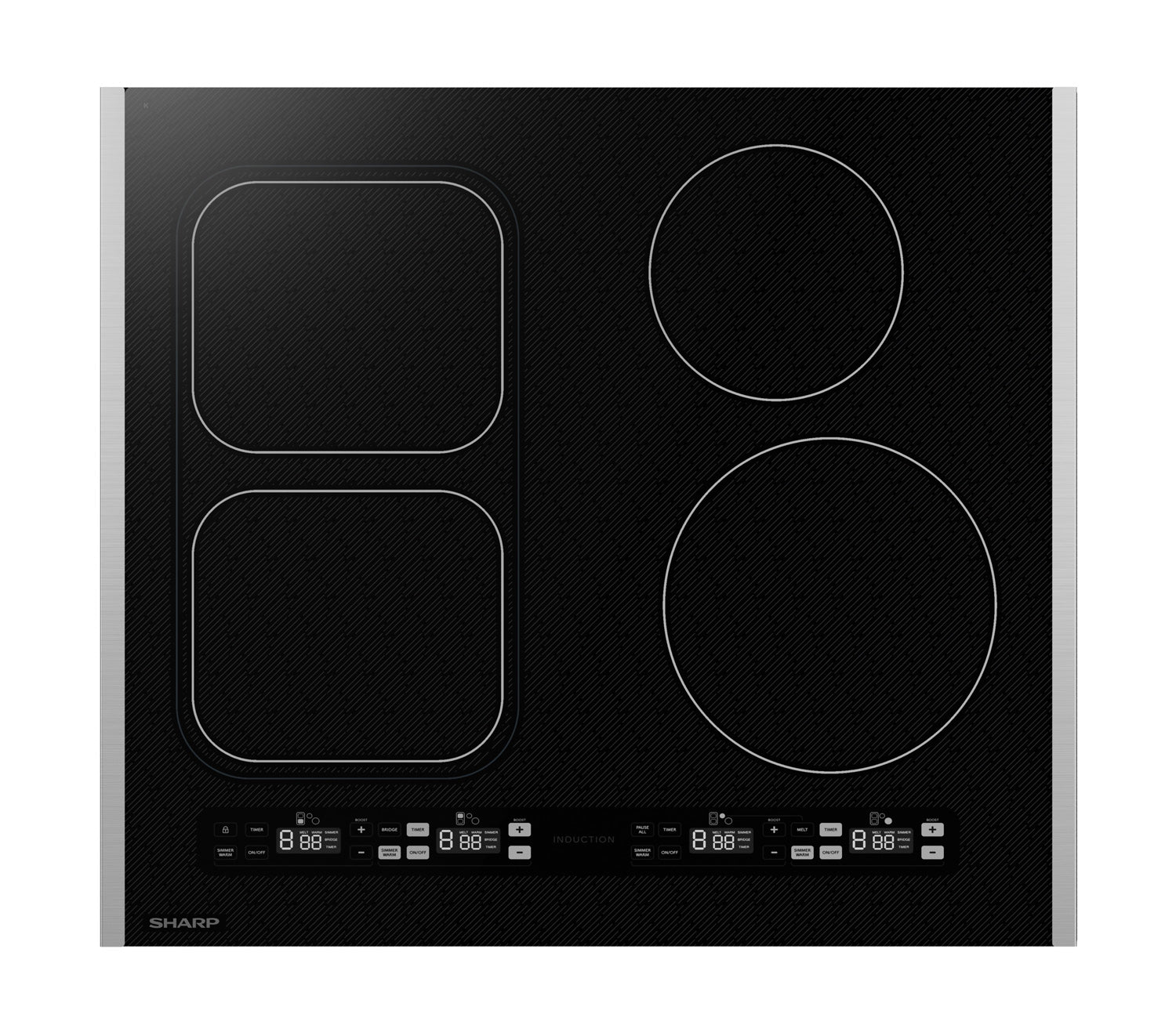 Sharp 24 in. Induction Cooktop with Side Accessories (SCH2443GB)