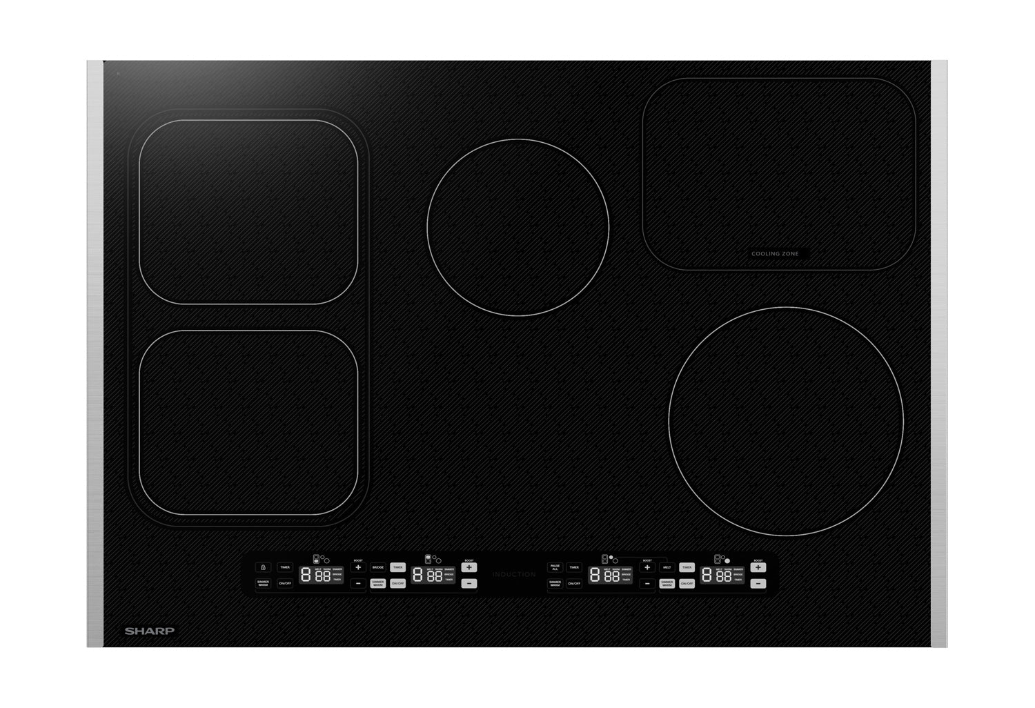 Sharp 30 in. Induction Cooktop with Side Accessories (SCH3043GB)