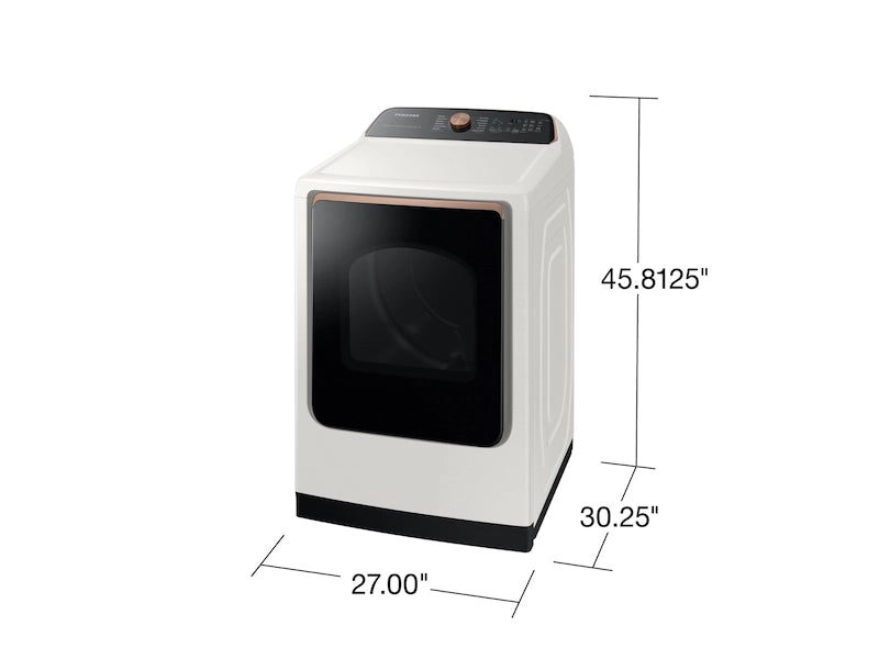 7.4 cu. ft. Smart Electric Dryer with Steam Sanitize+ in Ivory