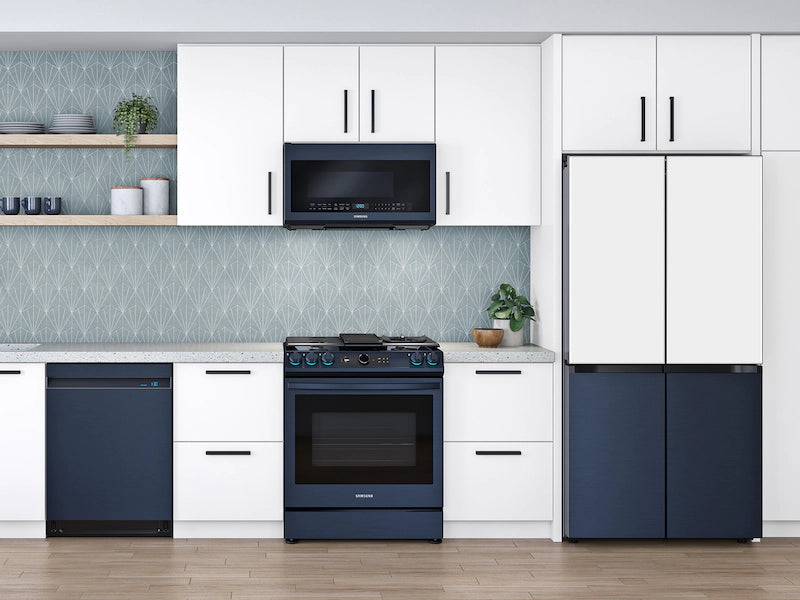 Bespoke AutoRelease 39dBA Dishwasher with Linear Wash in Fingerprint Resistant Navy Steel