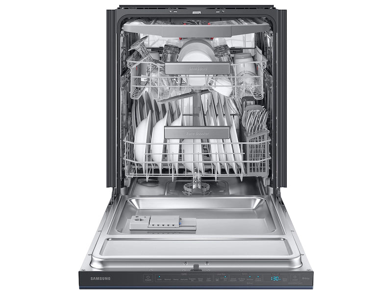 Bespoke AutoRelease 39dBA Dishwasher with Linear Wash in Fingerprint Resistant Navy Steel