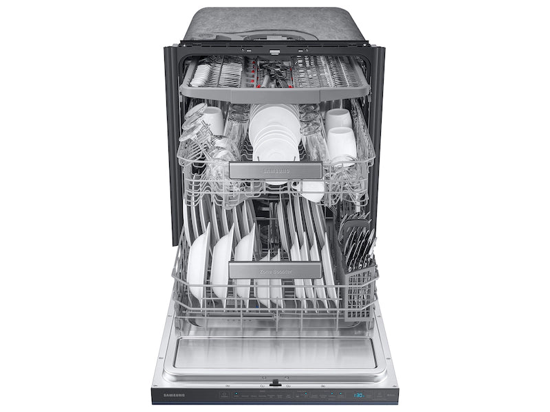 Bespoke AutoRelease 39dBA Dishwasher with Linear Wash in Fingerprint Resistant Navy Steel