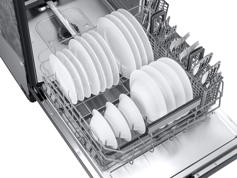 Bespoke AutoRelease 39dBA Dishwasher with Linear Wash in Fingerprint Resistant Navy Steel
