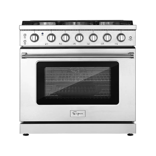 Empava 36 in. Pro-Style Slide-in Single Oven Gas Range