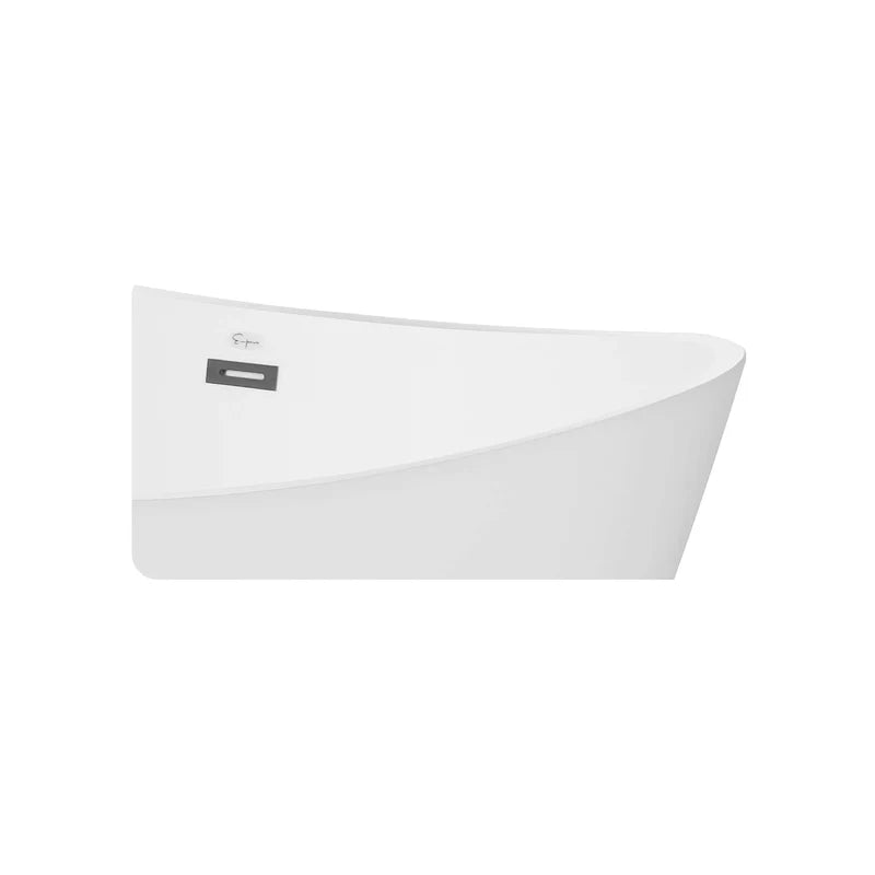 59" Freestanding Soaking Tub with Center Drain