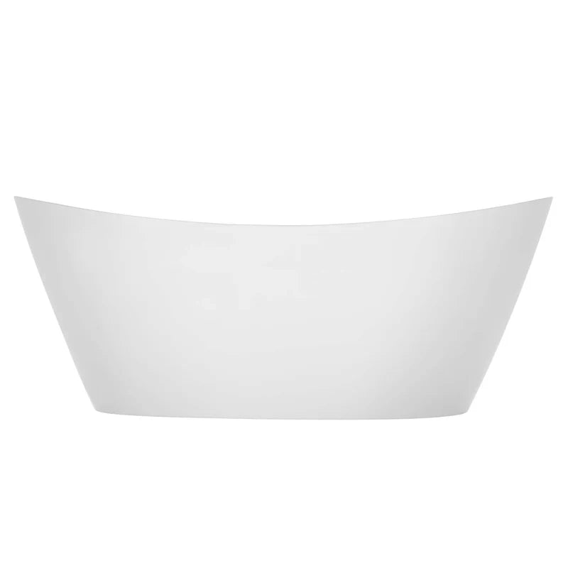 67" Freestanding Soaking LED Tub with Center Drain