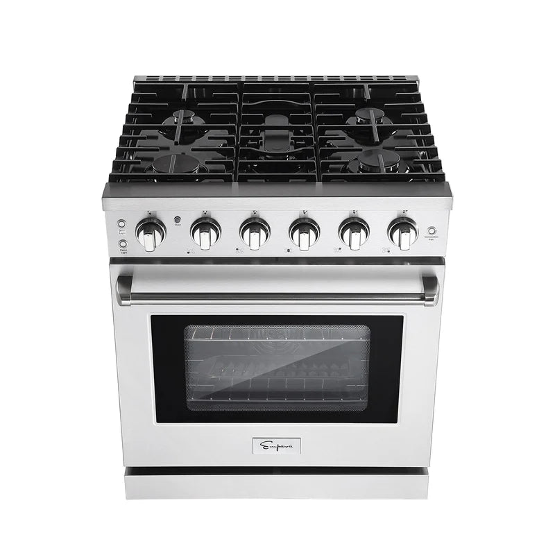 Empava 30 In. Pro-Style Slide-in Single Oven Gas Range