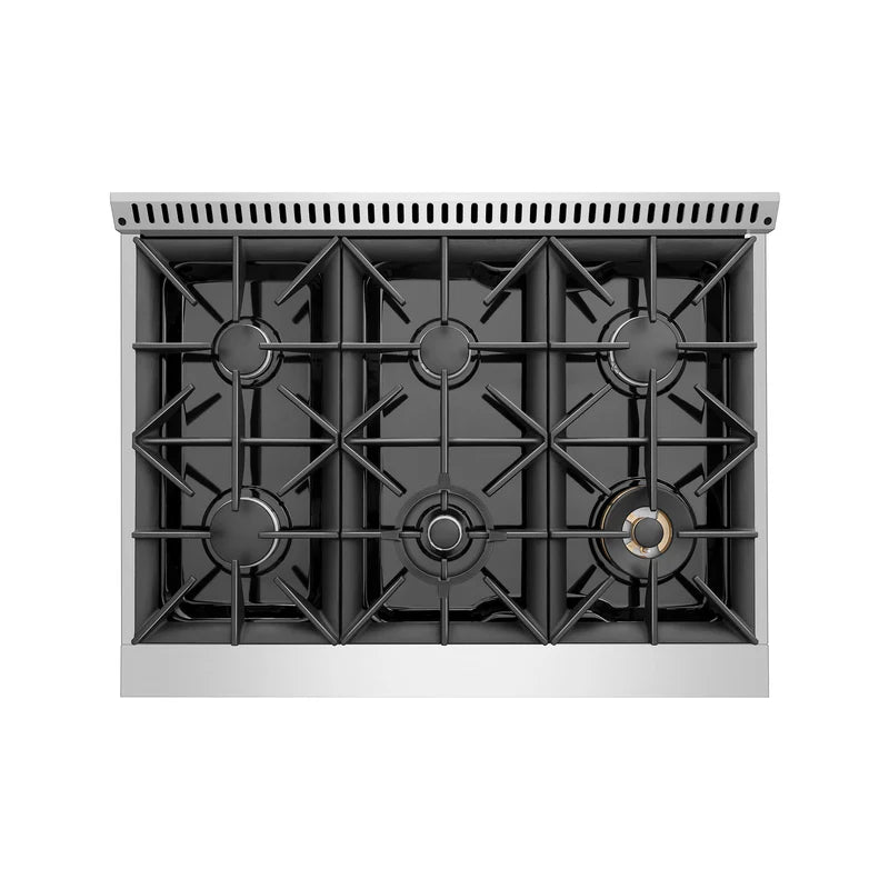 Empava 36 In. Pro-Style Slide-In Single Oven Gas Range