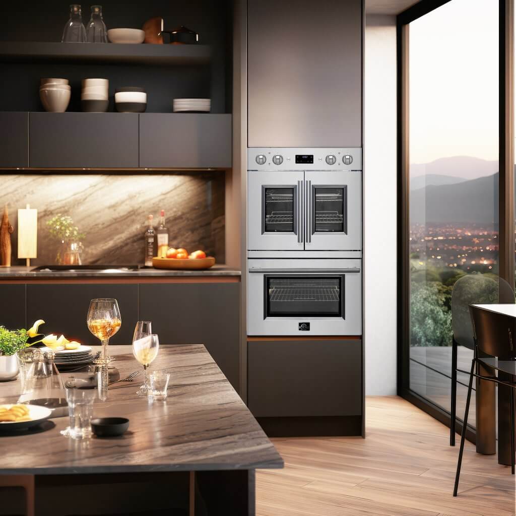 FORNO Asti 30-Inch Electric French Door Double Oven