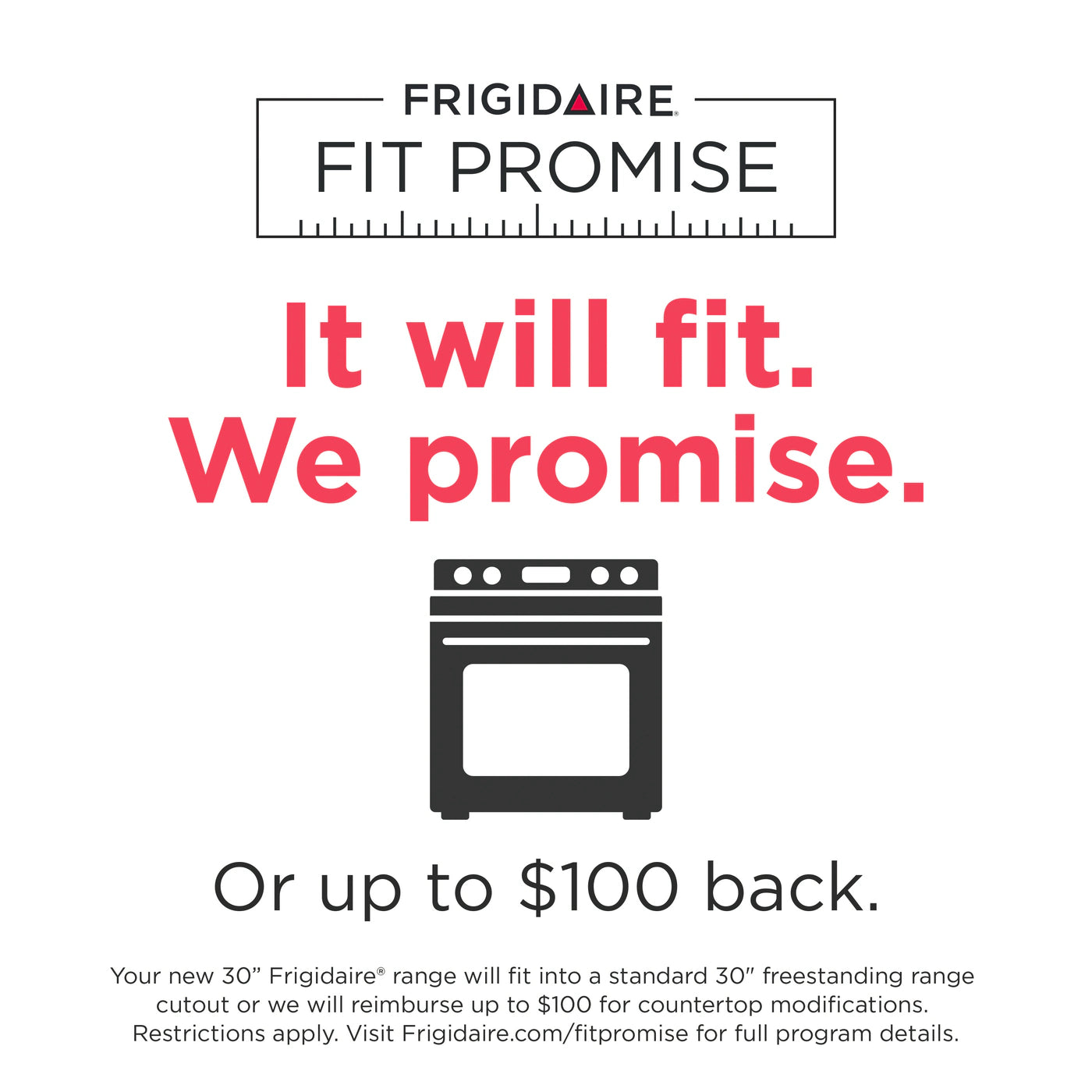 Frigidaire 30" Electric Range with Steam Clean