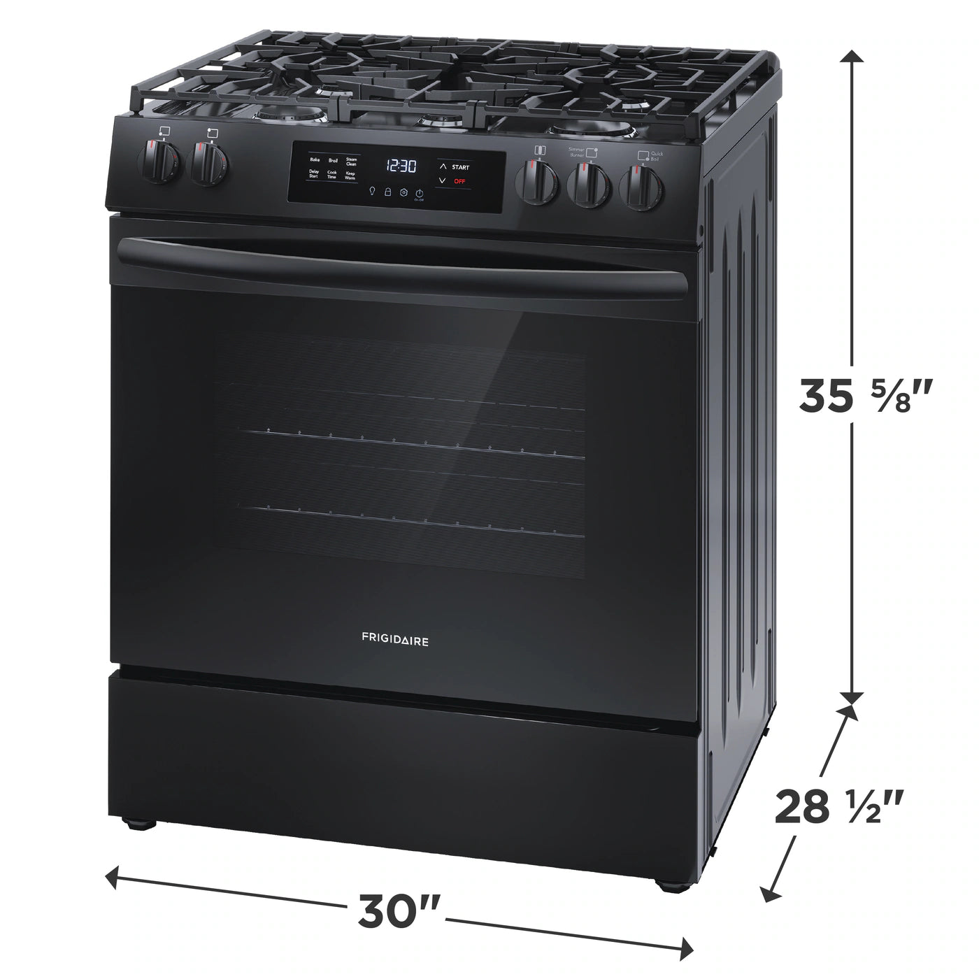 Frigidaire 30" Gas Range with Steam Clean