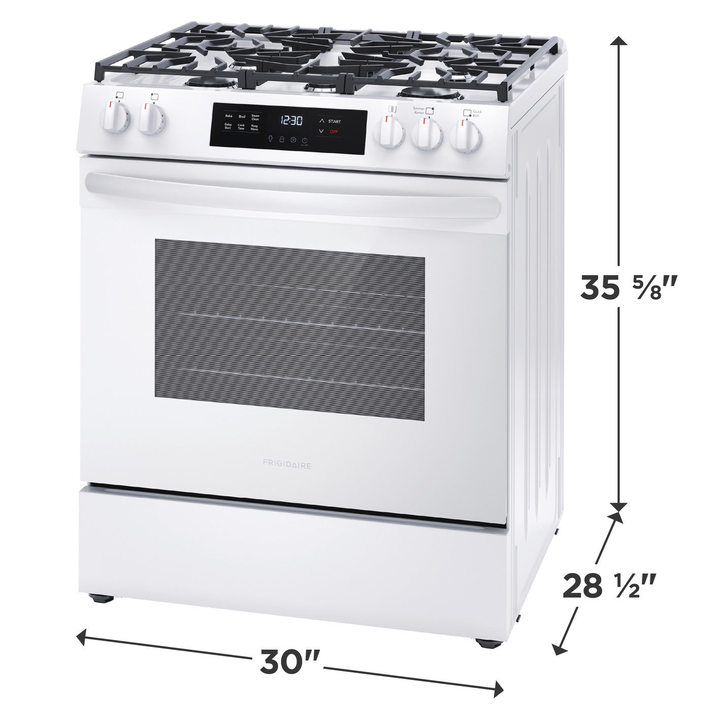 Frigidaire 30" Gas Range with Steam Clean