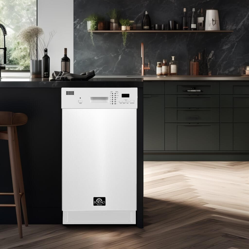 FORNO 18″ Polo White Dishwasher