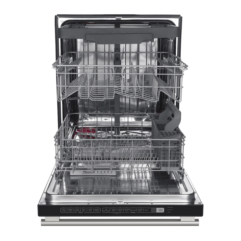FORNO 24” Pozzo Dishwasher Black With additional Antique Brass handles